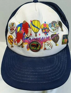 Vintage 1990er Albuquerque Ballon Fiesta Pins und Snapback Cap Mütze Lot Ristra NM - Bild 1 von 12