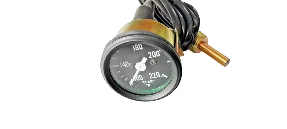 Medidor de temperatura mecánico capilar de 6 pies para Jeep Willys MB GPW CJ2A 3A CJ3B Foto 1 de 4