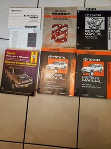 1993 Toyota 4-Runner Shop Service Repair Manual Complete Set + Owner Manual - Picture 1 of 14