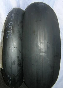 Dunlop 120/70x17, KR106 MS2 and 200/70X17 KR108 MS1+Pair Slick Tyres. New, - Picture 1 of 1