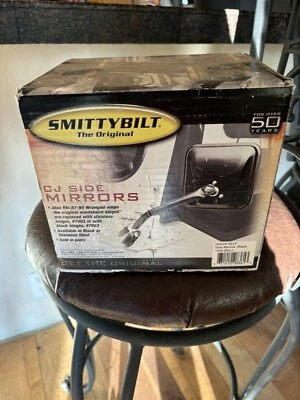 Espejo retrovisor puerta lateral Smittybilt 7617 para CJ negro - PAR Foto 1 de 2