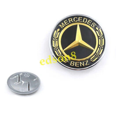 FOR C CL CLK CLS E GL GLK ML SL R S GOLD Hood Emblem Badge OE - Image 1 of 4