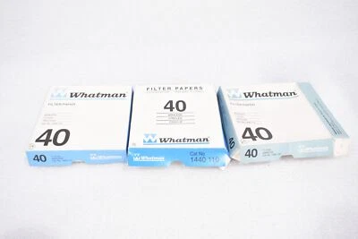 WHATMAN 1440-110 PAPEL FILTRO SIN CENIZAS, CÍRCULOS, 110mm DIA, GRADO 40, (127cantidad) Foto 1 de 4