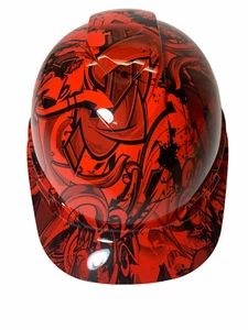 Custom Hydro Dipped Ridgeline Cap Style Red Graffit - Bild 1 von 7