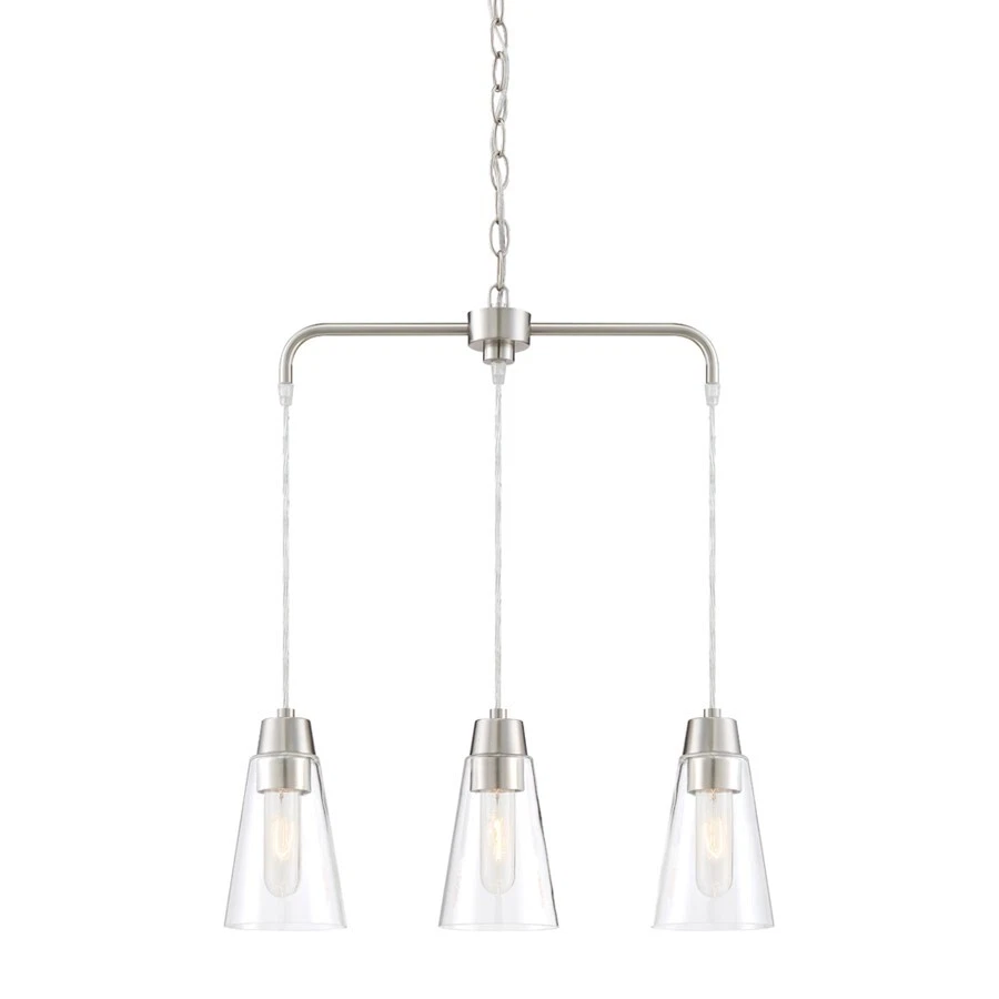 Lámpara de araña Designers Fountain Echo 3 luces, platino satinado - 87883-SP Foto 1 de 1