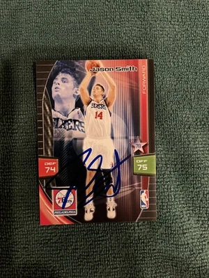 2009-10 Adrenalyn XL 杰森·史密斯 76ers 手工签名亲笔签名 — 第 1/3 张图片