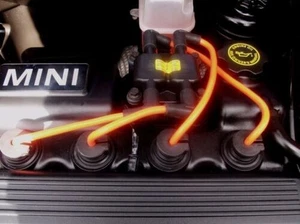 Orange 8MM Performance Zündleitungen MINI ONE COOPER S 1.6 R50 R52 R53 R56 R57 - Picture 1 of 4