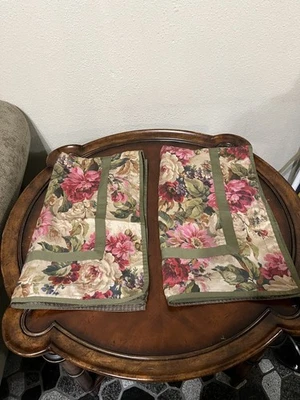 Par de fronhas de algodão Ralph Lauren Chaps Summerton Houndstooth floral King - Imagem 1 de 4