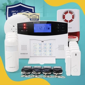 HOMSECUR Wireless WIFI 4G SMS Autodial Home House Alarm System+PIR+5*Door Sensor - Picture 1 of 12