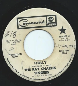 The Ray Charles Singers - Holly (7", Single, Promo) - Picture 1 of 2