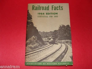Railroad Facts Assoc of Western Railways edición 1964, 1963 Statistics - Imagen 1 de 1