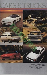 Toyota Cars & Trucks Händlerprospekt 1986 (20 Seiten) - Bild 1 von 3