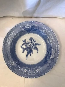 Cuenco de pasta vintage Copeland Spode azul blanco con borde Camilla años 50 - Imagen 1 de 4