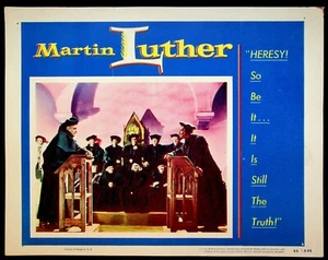 Martin Luther 1953 Original Lobby Card 8 VF Dokudrama Biografie Filmplakat - Bild 1 von 2