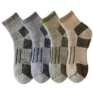 4Pairs Men Winter Merino Wool Heavy Duty Thermal Hiking Warm Boots Work Socks - Picture 1 of 12