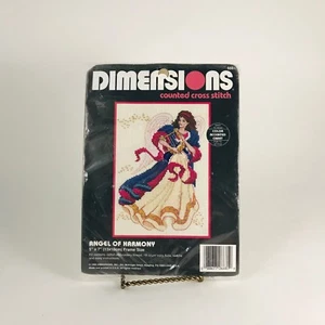 Dimensions Counted Cross Stitch Kit "Angel of Harmony"  1995 Needlepoint - Picture 1 of 2
