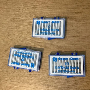 NUEVO Lote de 3 Cajas Super-Dent 10 Carburo Burs Inglaterra Carlisle Labs Dental - Imagen 1 de 6