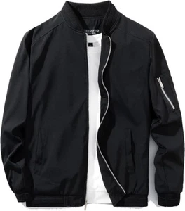 URBANFIND Herren schmale Passform leichte Sportbekleidung Jacke Freizeit Bomberjacke XL - Bild 1 von 6
