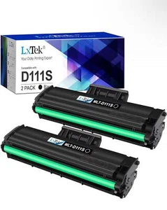 LxTek MLT-D111S Toner – Kompatibel für Samsung, 2er-Pack (Schwarz) - Bild 1 von 6