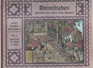 Scholz' Künstler-Bilderbücher Nr. 1 Dornröschen 1904 ERSTAUSGABE - Bild 1 von 6
