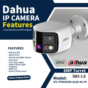 NEU Dahua Panorama 8MP TiOC IPC-PFW3849S-A180-AS-PV SMD4.0 IP Kamera 2-Wege Gespräch - Bild 1 von 24