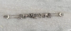 Gorgeous Estate 925 Sterling Silver Native American Bear Bracelet Southwestern  - Picture 1 of 9