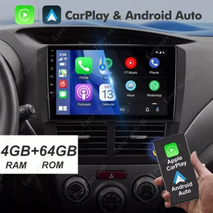 Radio estéreo para automóvil Apple CarPlay GPS 64 GB para Subaru Forester 2008-2012 Android 13 - Imagen 1 de 16