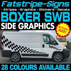 passend für Peugeot Boxer SWB L1 Grafik Aufkleber Streifen Decals Campervan Wohnmobil - Bild 1 von 2