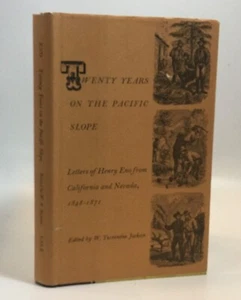 Jackson TWENTY YEARS ON THE PACIFIC SLOPE Letters of Henry Eno 1965 - Imagen 1 de 11