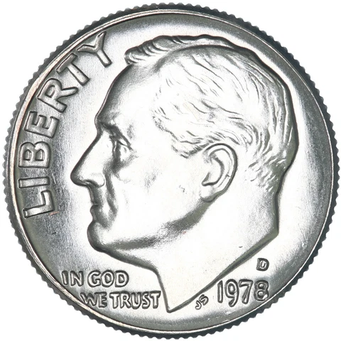 1978 D Roosevelt Dime Choice BU US Coin Cover