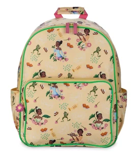 Disney store Princess and the Frog Tiana Backpack character print 40cm Yellow - Picture 1 of 2