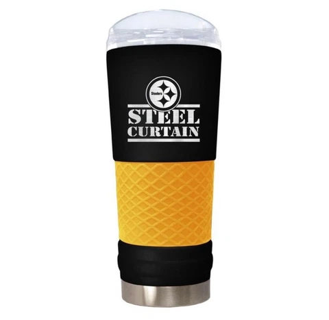 Pittsburgh Steelers "The Draft" 24oz. RALLY CRY Stainless Steel Travel Tumbler Cover