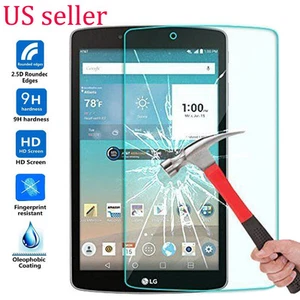 9H Tempered Glass Screen Protector Cover for LG G Pad F 8.0 Tab USA - Picture 1 of 5