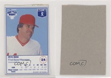 1987 Kraft Home Plate Heroes Food Issue Pete Rose #34