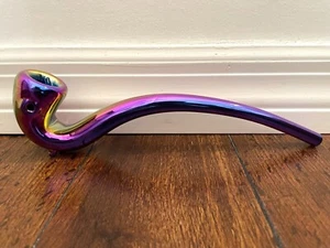 Pipa in vetro premium 10" stile Sherlock arcobaleno metallizzato - Foto 1 di 1