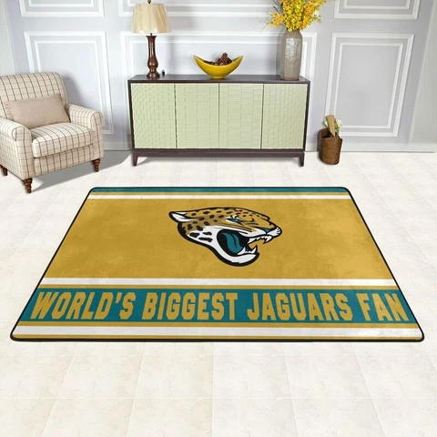 World's Biggest Jacksonville Jaguars Fans Carpet Anti-skid Floor Blanket 36*24in Cover