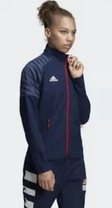 Adidas Womens United States USA Volleyball Warm Up Jacket Limited Sold Out SZ M - Picture 1 of 9