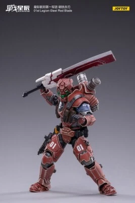 Brand New Joytoy 1/18 01st Legion-Steel Red Blade Action Figures In Stock 10.5cm - Image 1 of 4