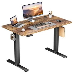 Electric Standing Desk - 40/48/55/63 x 24 inch Adjustable Sit to Stand Up Desk - Picture 1 of 43