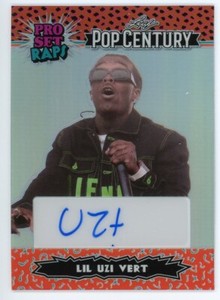 2023 Leaf Pop Century LIL UZI VERT Pro Set Raps Red Prismatic Auto /5 #PSR-LUV