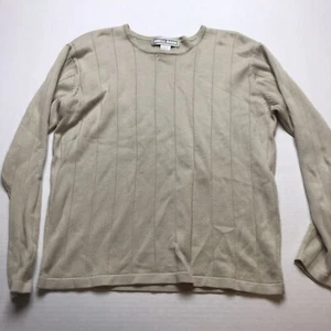 Dressbarn Damen Größe Large Hellbraun Langarm Strickoberteil A769 - Bild 1 von 3