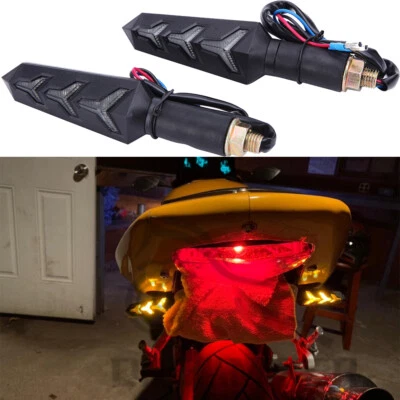 For Hyosung GT250R GT650R Motorcycle LED Turn Signal Amber Arrow Blinker Lights - Image 1 of 4