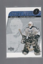 EVGENI KONSTANTINOV 2001-02 UPPER DECK YOUNG GUNS ROOKIE CARD #221
