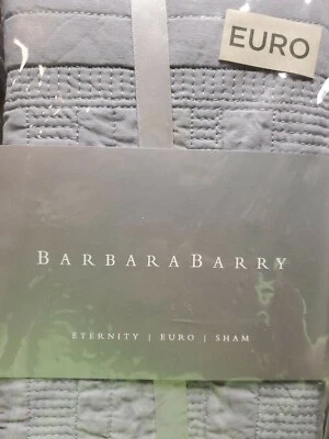 Barbara Barry Eternity Euro Sham - Acolchado - Pizarra (Gris Azul Suave) Foto 1 de 4