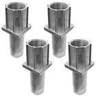 Metal Feet for 40mm  Square Tubing Push Fit  Adjustable Height for  Sink or Table