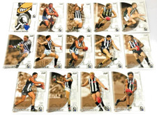2002 SELECT AFL EXCLUSIVE TRADING CARD FULL BASE CARD TEAM SET-COLLINGWOOD(14)