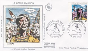 FRANCE 1988 FDC The French Comic Strip YT 2505 - Picture 1 of 1