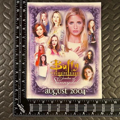 INKWORKS 2004 BUFFY THE VAMPIRE SLAYER WOMEN OF SUNNYDALE FLYER PROMO SELL SHEET - Image 1 of 2