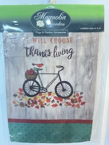 I Will Choose Thanks Living Fahrrad - Gartenfahne - bedruckt - 13 "X 18" - Bild 1 von 1
