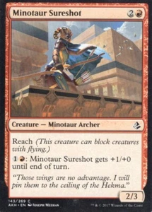 3X MINOTAUR SURESHOT 143/269 AMONKHET MTG MAGIC LP X3 - Picture 1 of 1